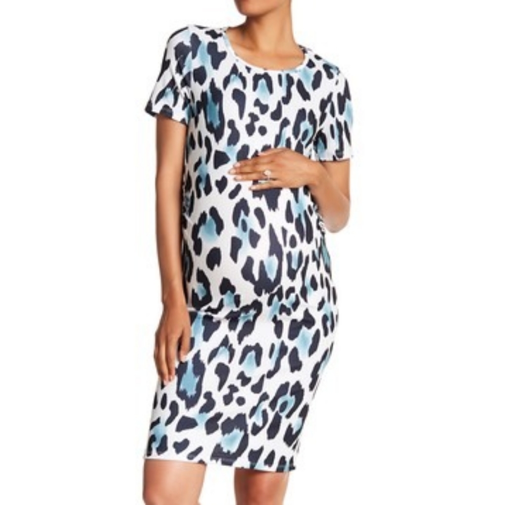 Pink Blush Cheetah Print Bodycon Dress